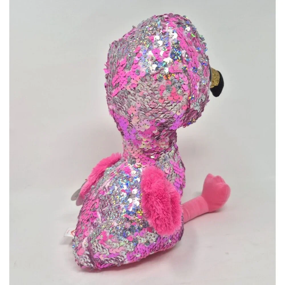 Ty Flippables Pinky the Flamingo Reversible Sequins 10